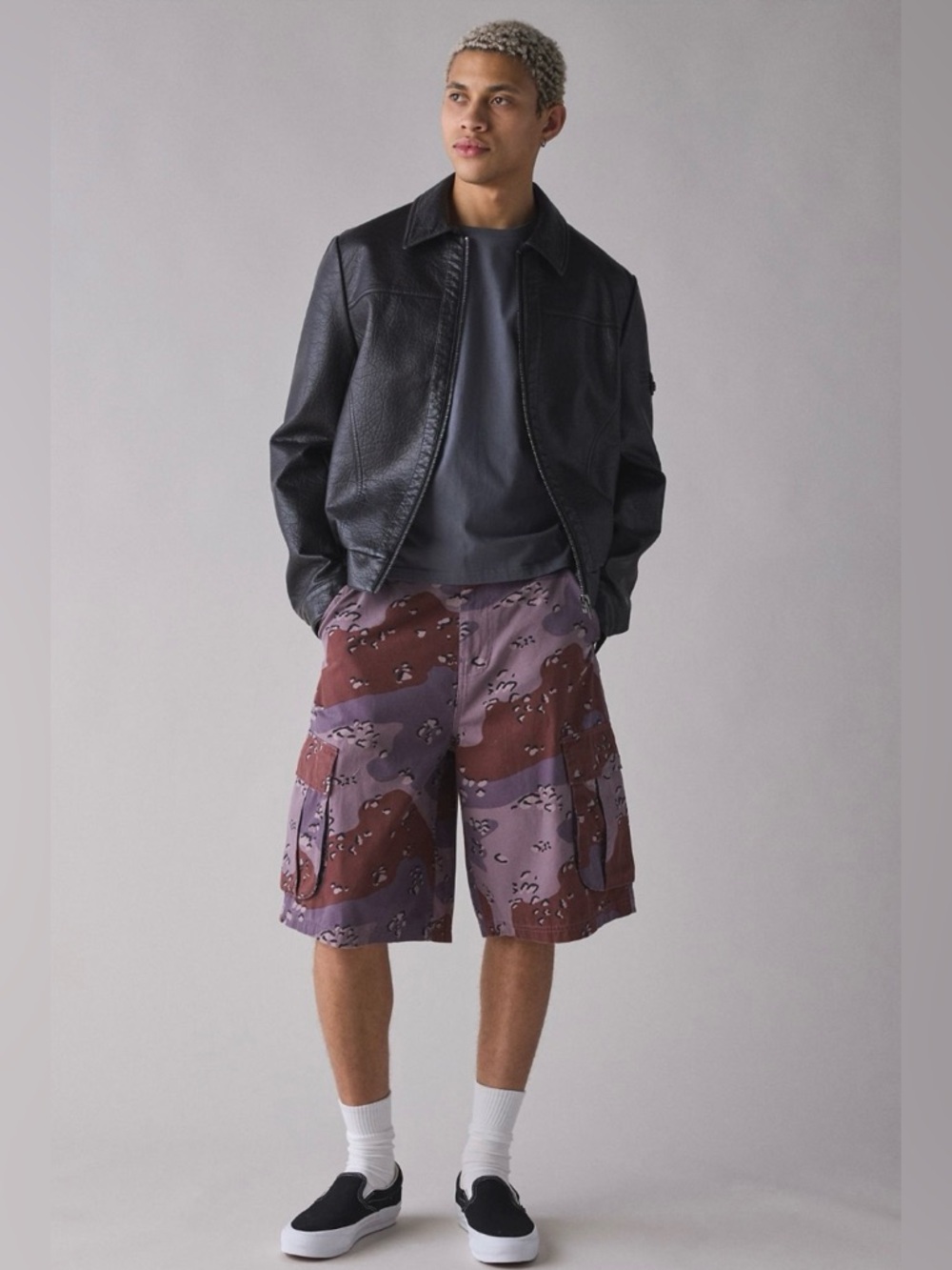 BDG Camo Canvas Cargo Short